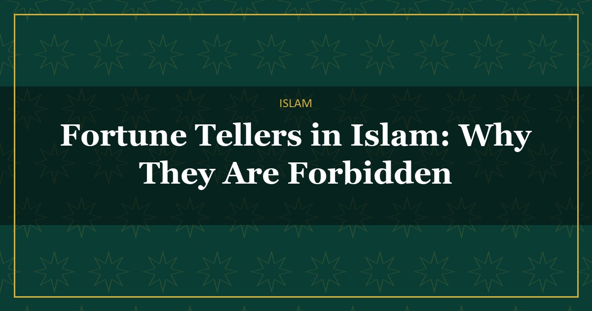 fortune tellers in Islam
