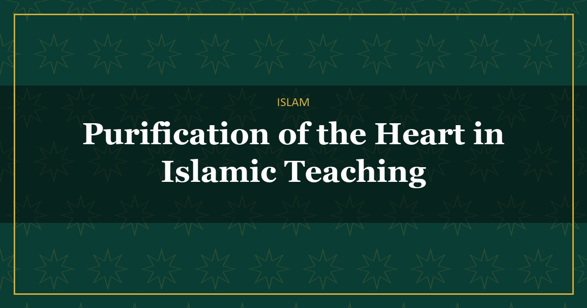 purification of the heart