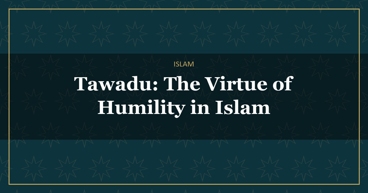 Tawadu in Islam