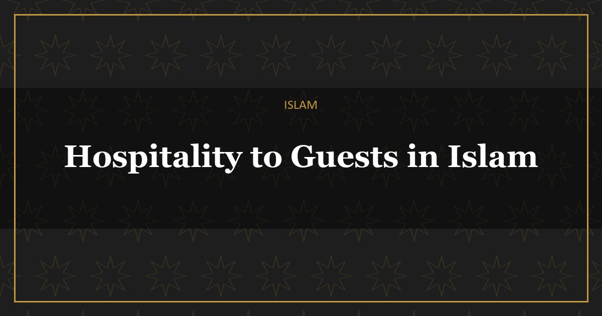 hospitality in Islam