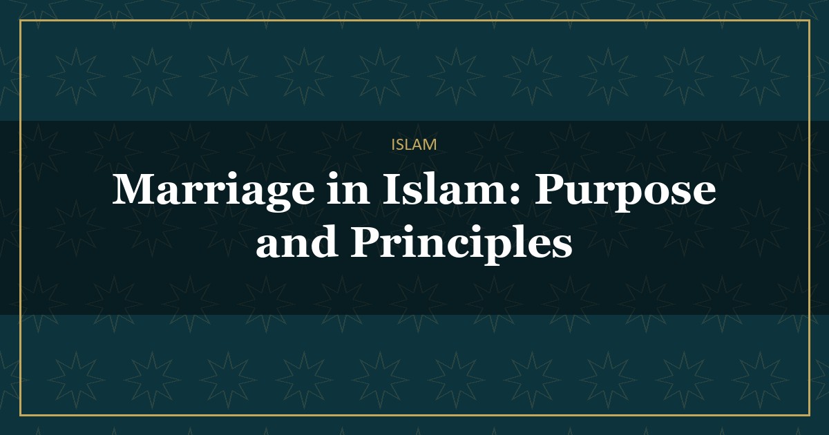marriage in Islam